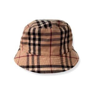 BURBERRY plaid bucket hat